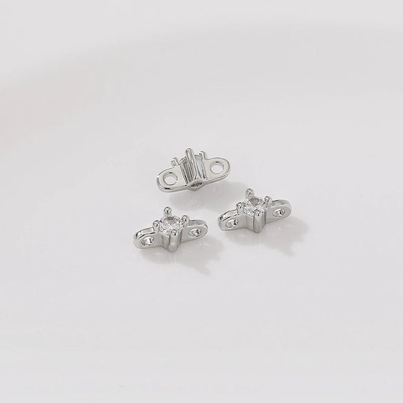 Pearl Bracelet Necklace Spacer Accessories Zinc Alloy Handmade With Totem Pattern And Electroplating Process