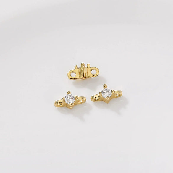 Pearl Bracelet Necklace Spacer Accessories Zinc Alloy Handmade With Totem Pattern And Electroplating Process