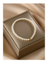 Pearl Bracelet Silver Handmade Original Design Women's Exquisite Allmatch Highend Stacked Strand Transfer Bead