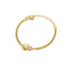 Pearl Bracelet Stainless Steel Geometric Inlaid Zircon Set With Diamonds Hand Jewelry