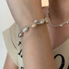 Pearl Bracelet Titanium Steel Geometric Electroplating Light Luxury Women's