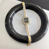 Pearl Bracelet Watch For Women Casual Style Round Dial Alloy Case Rose Gold Buckle Quartz Movement Wholesale