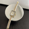 Pearl Bracelet Watch For Women Casual Style Round Dial Alloy Case Rose Gold Buckle Quartz Movement Wholesale
