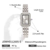 Pearl Bracelet Women's Mechanical And Quartz Watch Alloy Strap Metal Case Rectangle Dial Luxury Wristwatch