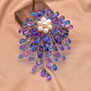 Pearl Brooch Sea Bamboo Tassel Flower Retro Style Fruit Shape Electroplated