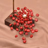 Pearl Brooch Sea Bamboo Tassel Flower Retro Style Fruit Shape Electroplated
