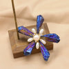 Pearl Brooch Sea Bamboo Tassel Flower Retro Style Fruit Shape Electroplated