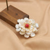 Pearl Brooch Sea Bamboo Tassel Flower Retro Style Fruit Shape Electroplated