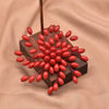 Pearl Brooch Sea Bamboo Tassel Flower Retro Style Fruit Shape Electroplated