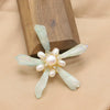 Pearl Brooch Sea Bamboo Tassel Flower Retro Style Fruit Shape Electroplated