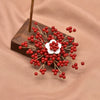 Pearl Brooch Sea Bamboo Tassel Flower Retro Style Fruit Shape Electroplated
