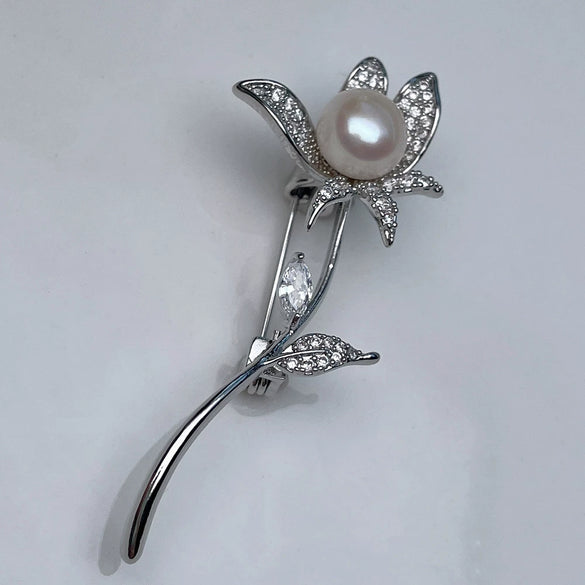 Pearl Brooch Women's Light Luxury Minimalist Accessories