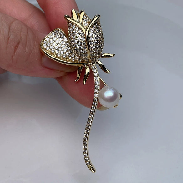 Pearl Brooch Women's Light Luxury Minimalist Accessories