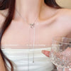 Pearl Butterfly Alloy And Copper Necklace For Women Electroplated With Bow Tie Insect And Star Shape Patterns