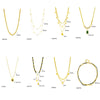 Pearl Butterfly Diamond Pendant Necklace Titanium Steel Electroplating Women's Retro Light Luxury Multilayered