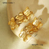 Pearl Butterfly Tassel Titanium Steel Stainless Steel Electroplated Women's Earrings
