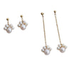 Pearl Cat Claw Women's Earrings Natural And Breeding Freshwater Pearls Nearly Round Shape Cartoon Style
