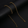 Pearl Chain Stainless Steel Geometric Minimalist Electroplating Pendant Chain