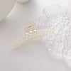 Pearl Clip Headwear Acrylic Geometric Women's Electroplating Hair Jewelry