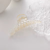Pearl Clip Headwear Acrylic Geometric Women's Electroplating Hair Jewelry