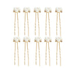 Pearl Crystal Hairpin Hair Fork With Leaves Pattern For Women Bridal Hair Accessories