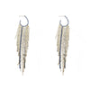 Pearl Diamond Tassel Earrings Rhinestone Material U Shaped Design For Women