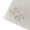 Pearl Earrings Copper Material Lines Pattern Electroplating Diy Accessories