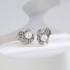 Pearl Earrings Copper Material Niche Style Electroplating Jewelry