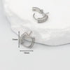 Pearl Earrings Copper Micropaved Zircon Electroplating Halfhole Bead Earrings