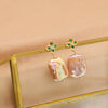 Pearl Earrings For Women Electroplated Geometric Style Jewelry