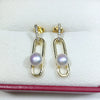 Pearl Earrings Freshwater Pearl Geometric Round Shape Women's Style