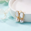 Pearl Earrings Freshwater Pearl Seawater Motherofpearl Water Drop Heart Shape S925 Silver Ear Needle Set With Pearls For Girls