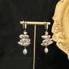 Pearl Earrings Handmade Vintage Baroque Style For Women
