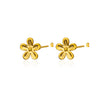 Pearl Earrings Imitation Pearl Electroplated Heart Shape Bow Tie Style For Women
