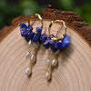 Pearl Earrings Retro Geometric Constellation Electroplating Jewelry For Women