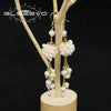 Pearl Earrings Retro Geometric Constellation Electroplating Jewelry For Women