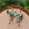 Pearl Earrings Retro Geometric Constellation Electroplating Jewelry For Women