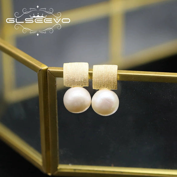 Pearl Earrings Retro Geometric Constellation Electroplating Jewelry For Women