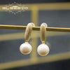 Pearl Earrings Retro Geometric Constellation Electroplating Jewelry For Women