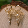 Pearl Earrings Retro Geometric Constellation Electroplating Jewelry For Women