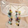 Pearl Earrings Retro Geometric Constellation Electroplating Jewelry For Women