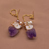 Pearl Earrings Retro Geometric Constellation Electroplating Jewelry For Women