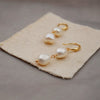 Pearl Earrings Retro Palace Style Geometric Handmade Jewelry For Women