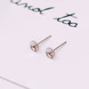 Pearl Earrings S925 Silver Needle 18K Gold Plated Copper Accessories Electroplating Diy Cross Bowl Style