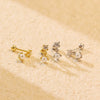 Pearl Earrings 925 Silver Geometric Sweet Style Electroplated For Women