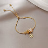 Pearl Flower Light Luxury Women's Bracelet Real Gold Electroplated