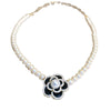 Pearl Flower Necklace Real Gold Plated Copper Pendant For Women French Baroque Fashion