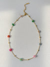 Pearl Flower Titanium Steel Necklace Waist Chain Anklet Set Goldplated Stainless Steel Color Preservation Twist Chain