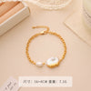 Pearl Geometric Baroque Bracelet Electroplated For Women