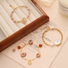 Pearl Geometric Baroque Bracelet Electroplated For Women